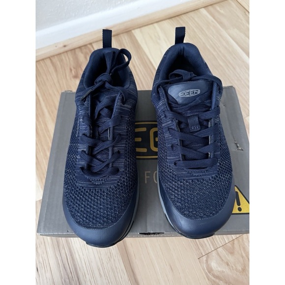 KEEN Utility Sparta Women's Athletic Aluminum Safety Toe Work Shoe 7.5W In Navy - Picture 8 of 15